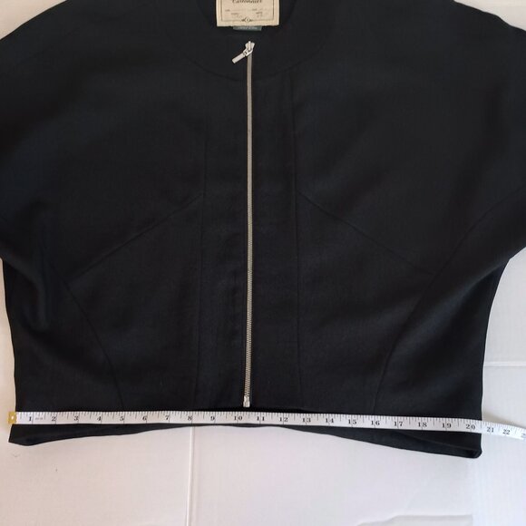 Cartonnier Anthropologie Black Oversized Cropped Jacket Size Small/Medium - Picture 11 of 14